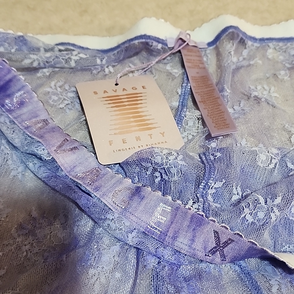 Savage X Fenty short lace underwear with garter New Size 3X Lingerie - Picture 9 of 9
